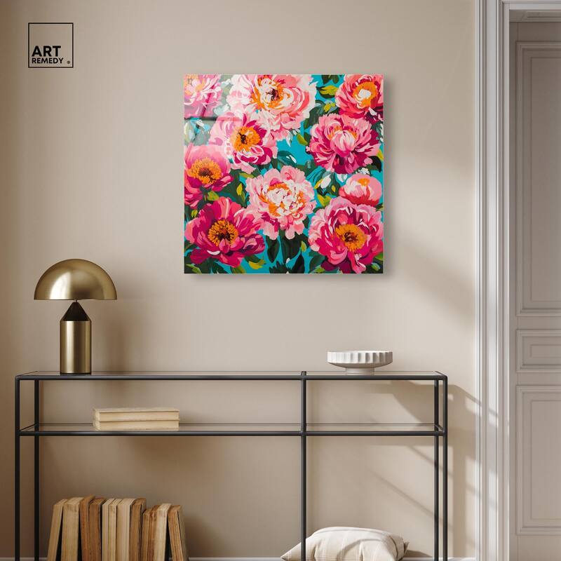 Maximalist Bloom Acrylic by Art Remedy, Ready to Hang