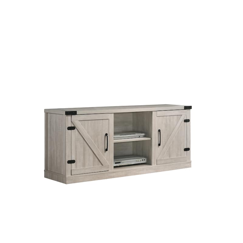 TV Stand with 2 Open Shelves and 2 Cabinets