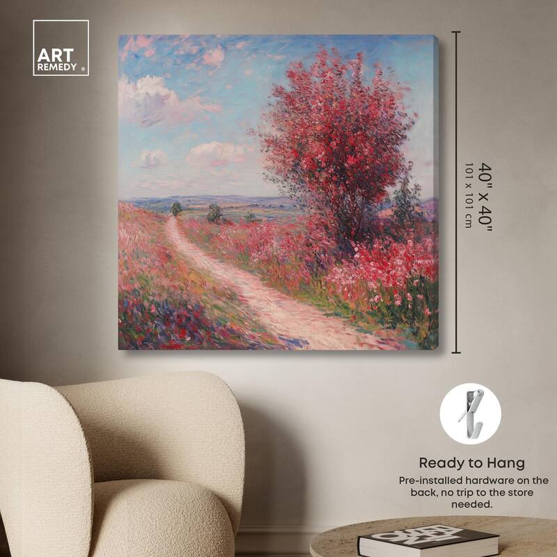 Pourville Breeze Canvas by Art Remedy, Gallery Wrapped
