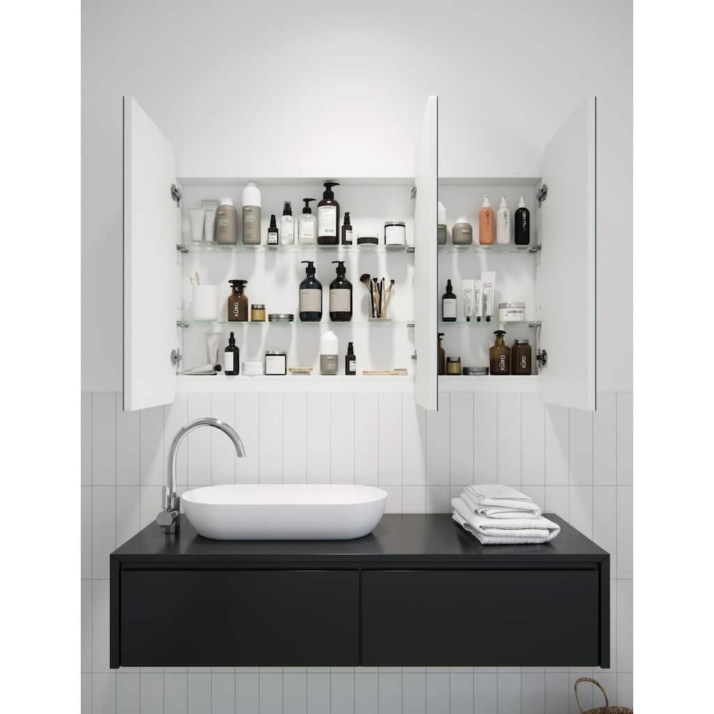 Glass Warehouse MC3-SQ-48X32 Erzi 48" x 32" Frameless Medicine Cabinet