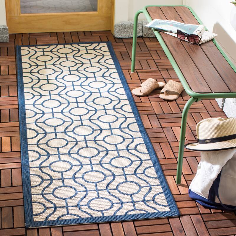 SAFAVIEH Courtyard Joline Indoor/ Outdoor Waterproof Patio Backyard Rug