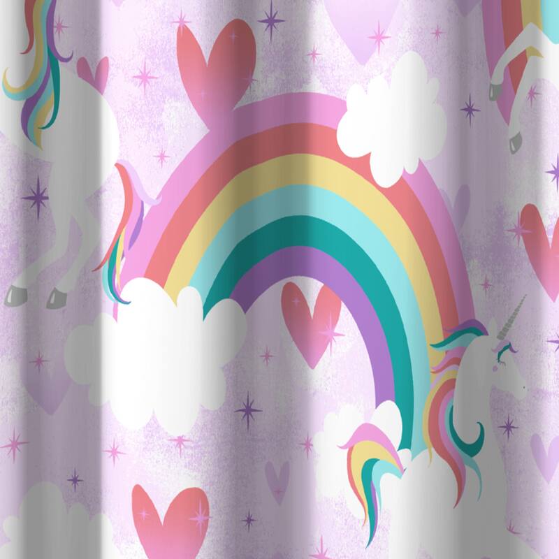 Dream Factory Kids' 72-inch Fabric Shower Curtain