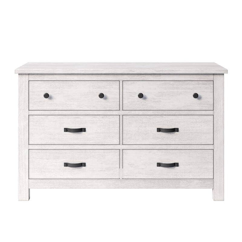 Milk Street Relic 6 Drawer Dresser - White