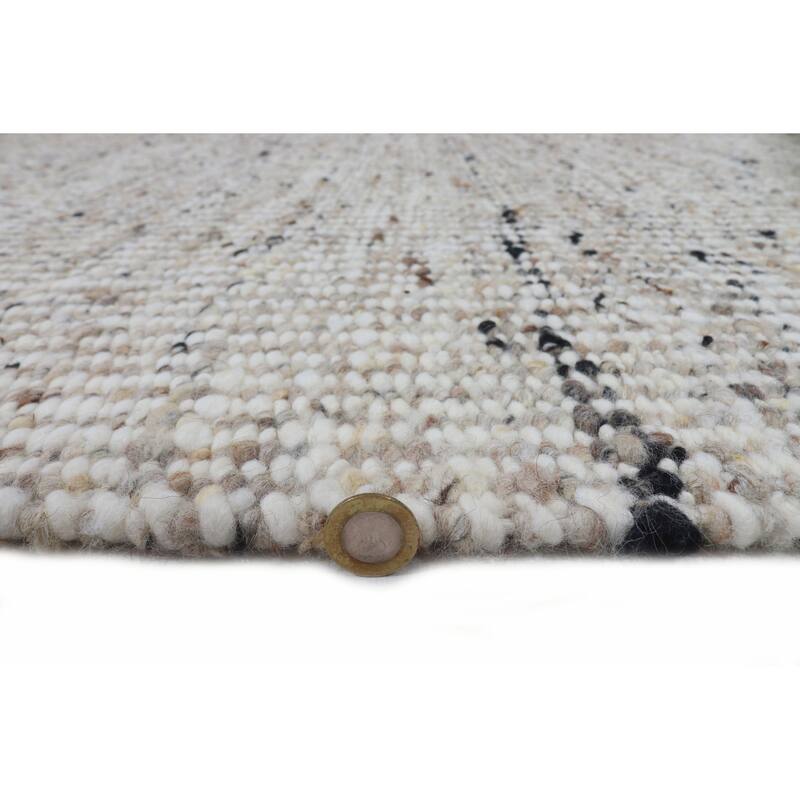 Domani Grant Natural In Casuals Hand-Knotted Wool Area Rug