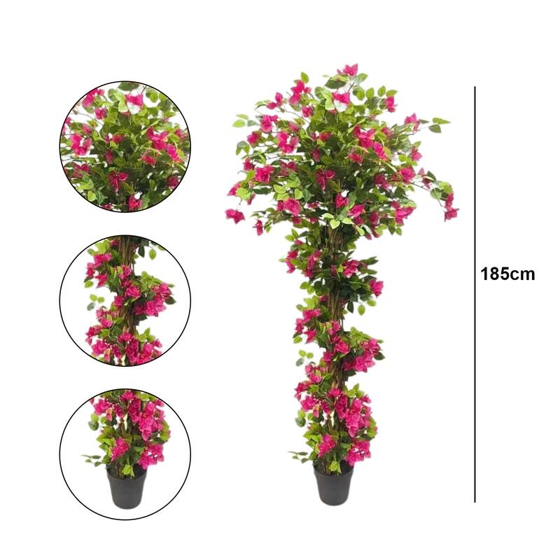 Bougainvillea Artificial Tree With Flowers And Leaves