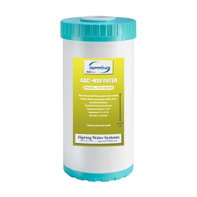iSpring GAC and KDF Carbon Filter Replacement Cartridge for US21B, 10" x 4.5"