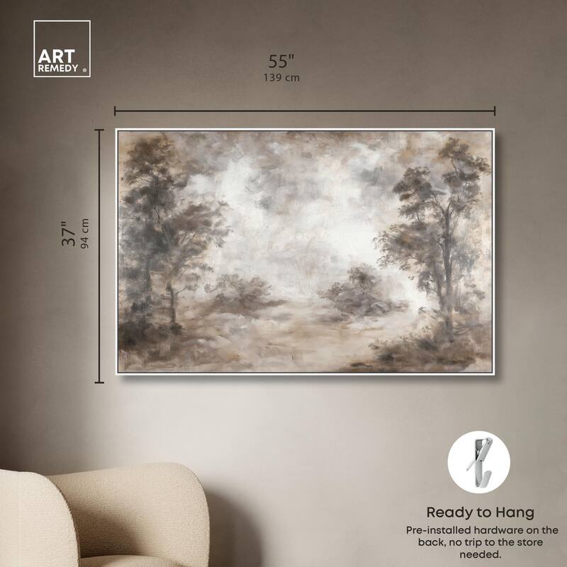 Veiled in Fog Canvas by Art Remedy