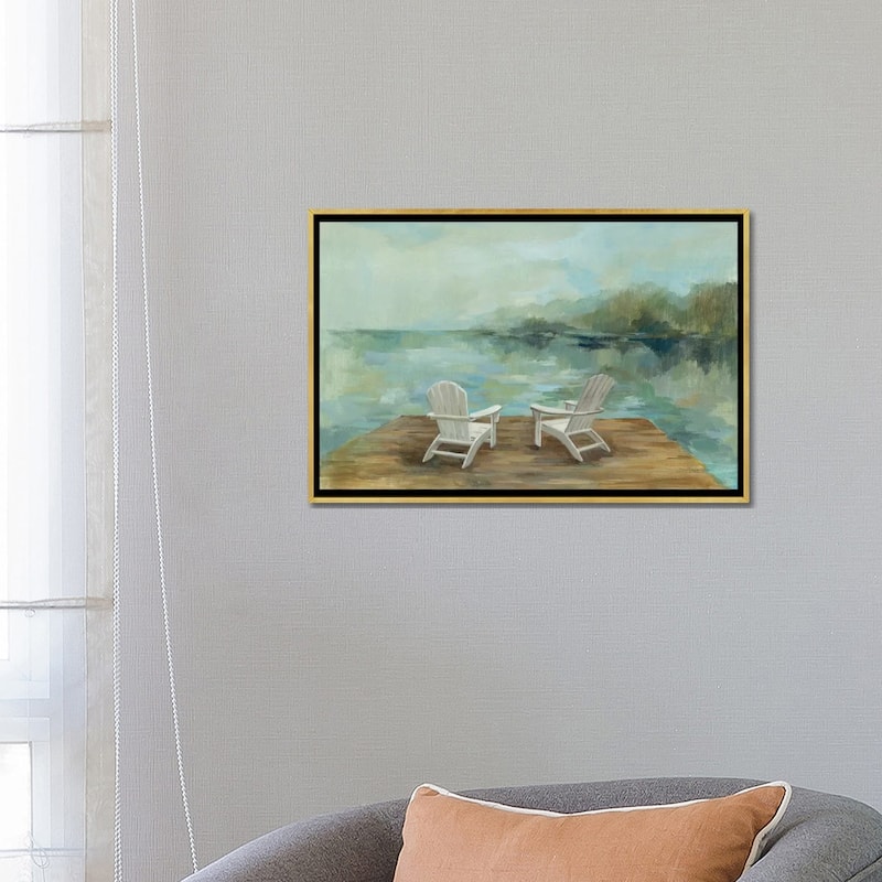 iCanvas "Lakeside Retreat I no Wood" by Silvia Vassileva Framed Canvas Print