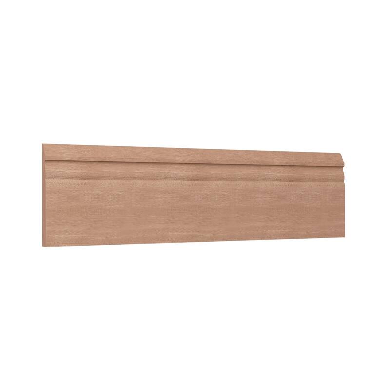 WM518: 9/16-in D x 5-1/4-in W x 96-in L Americraft Solid Hardwood Stain Grade Base Moulding