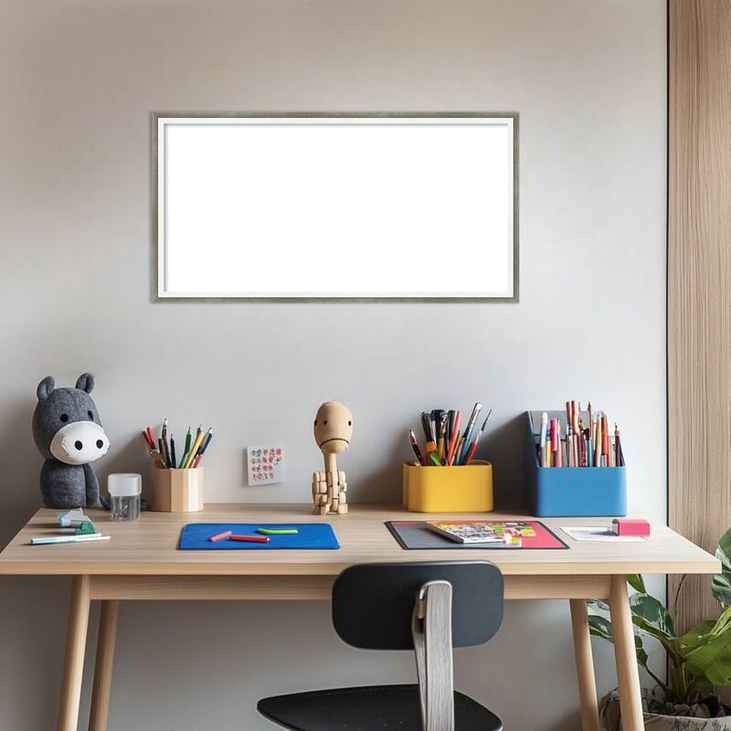Amanti Art Lucie Black Framed Dry Erase Magnetic Board