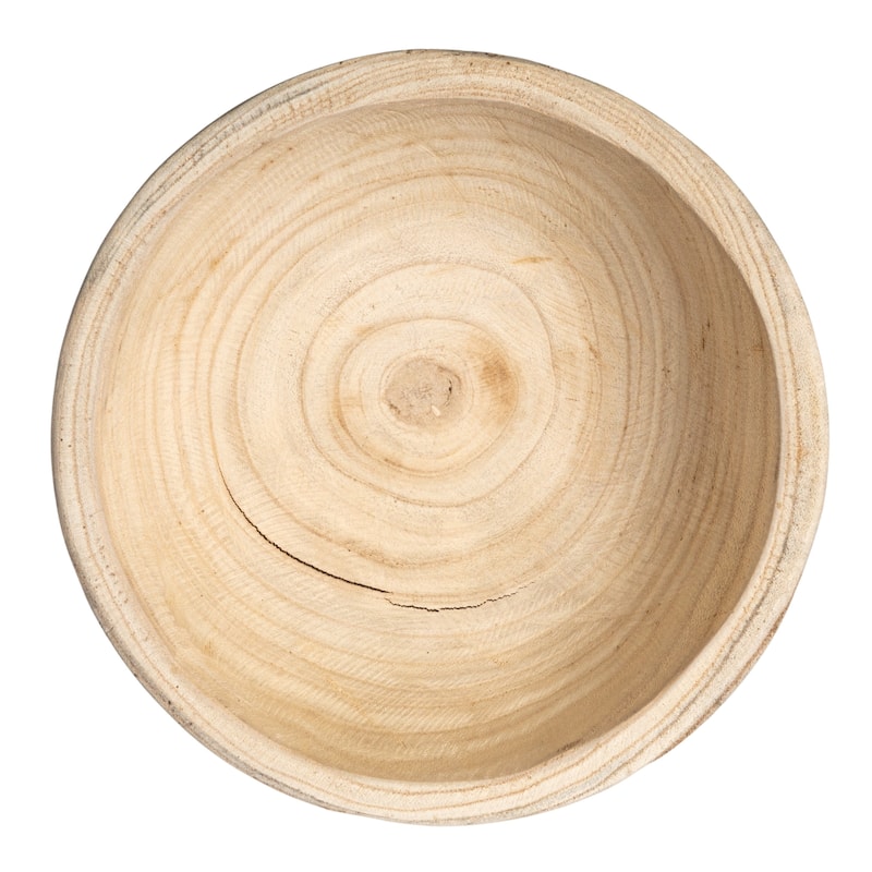 Paulownia Wood Pedestal Bowl