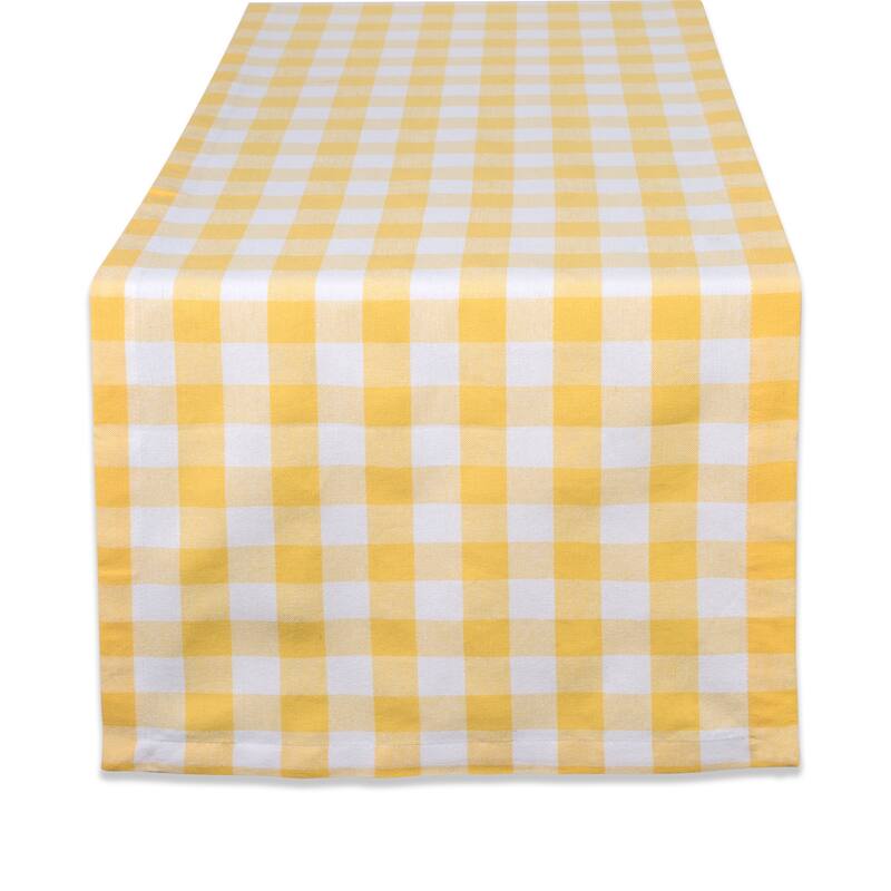 DII Botanical Printed Table Runner - 14x108" - Yellow