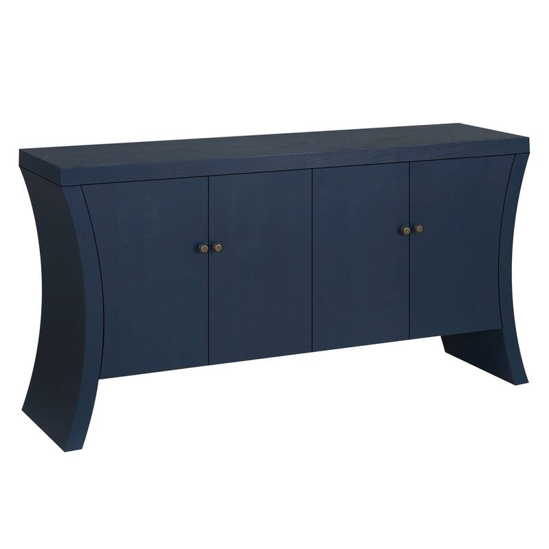 4-door Sideboard with sturdy wooden legs