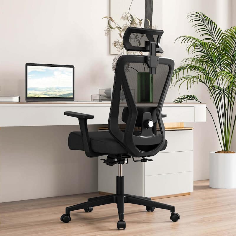 Costway Ergonomic Office Chair with Adjustable Lumbar Support Tilting - See Details