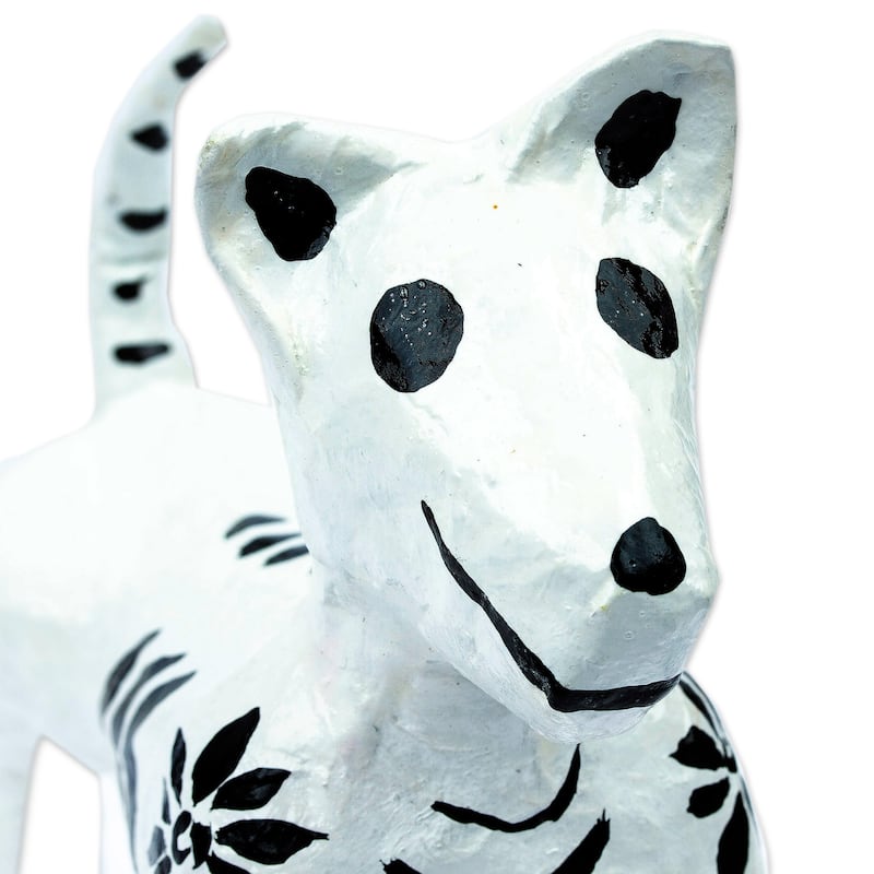 Novica Handmade Faithful In Death Papier Mache Figurine