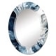 preview thumbnail 2 of 12, Designart "Blue Grey Ethereal Elixir I" Abstract Modern Wall Mirror