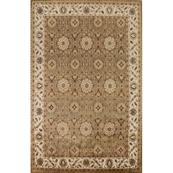 Hand Tufted Ziegler Area Rug Traditional Brown Wool Carpet Bed Bath