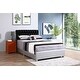preview thumbnail 8 of 47, Glory Furniture Marilla G1500C-FB-UP Full Bed , BLACK Silver - King