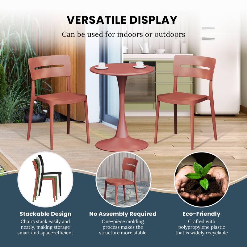 Frond and Form 4-Person Outdoor Square Dining Set