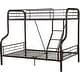 preview thumbnail 2 of 2, Twin Over Full Bunk Bed with Ladder, Convertible Metal Bunk Bed Frame