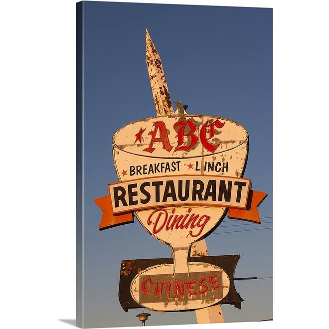 "ABC Restaurant, Route 66, Kingman, Mohave County, Arizona" Canvas Wall Art