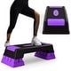 preview thumbnail 12 of 12, Aerobic Exercise Stepper Trainer with Adjustable Height - 28"-30" x 11" x 5"-9" (L x W x H)