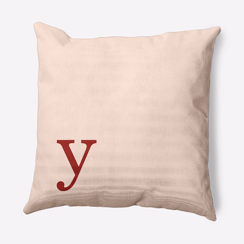 Modern Monogram Decorative Throw Pillow - 20" x 20" - y