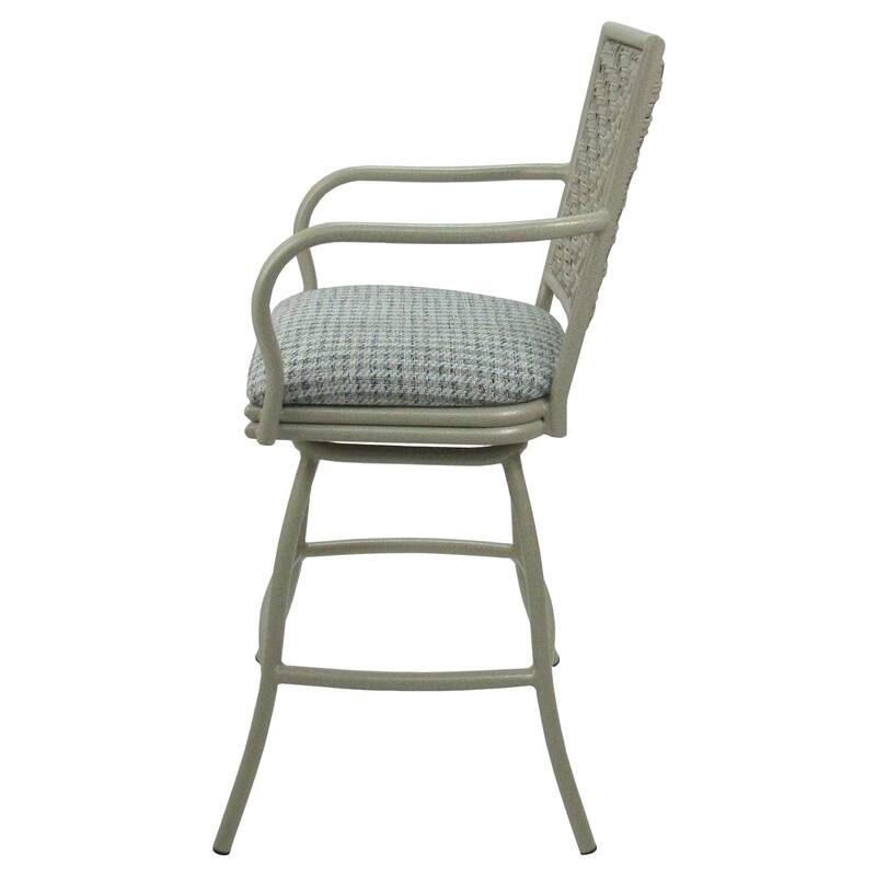 Outdoor/Indoor Metal Pub Set - Erin 30" Swivel Bar Stools - 30" Seat Bar Height