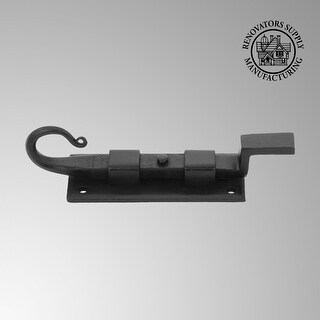 Black Iron Slide Bolt Gate Latch 3.6