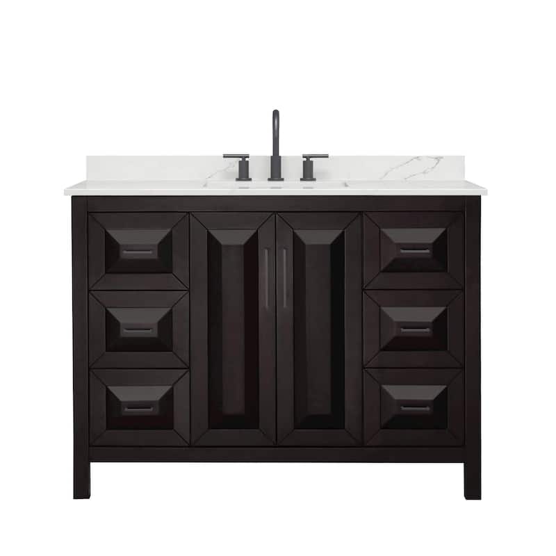 Wyndham Collection WCV252548S-QTZ-US3MXX Daria 48" Free Standing