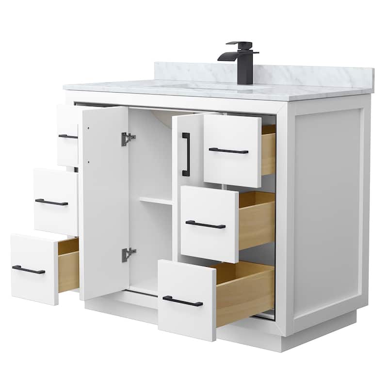Wyndham Collection WCF1111-42S-NAT-MXX Icon 42" Free Standing Single