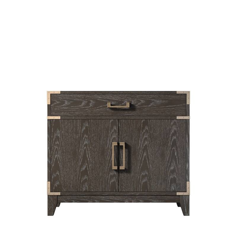 Laurel Bath Vanity No Top, No Faucet, No Mirror - 36 inch - Brown Oak