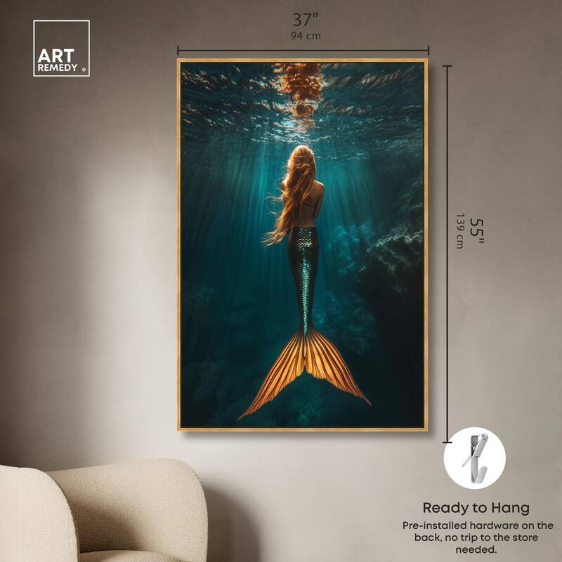 Mermaid Day Canvas by Art Remedy
