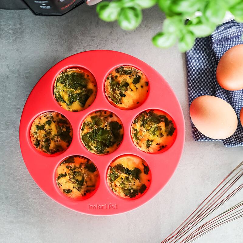 Instant Pot Official Silicone Egg Bites Pan with Lid