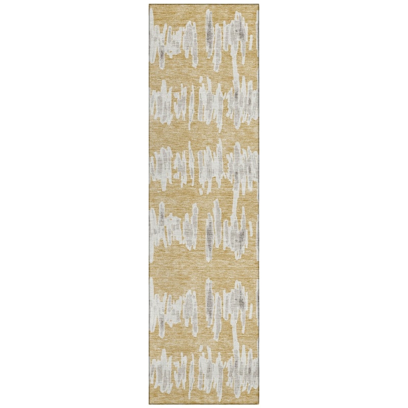 Machine Washable Indoor/ Outdoor Chantille Abstract Contemporary Rug