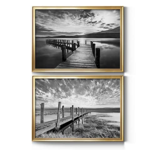 Evening Dock Premium Framed Canvas - Ready to Hang - Multi-Color