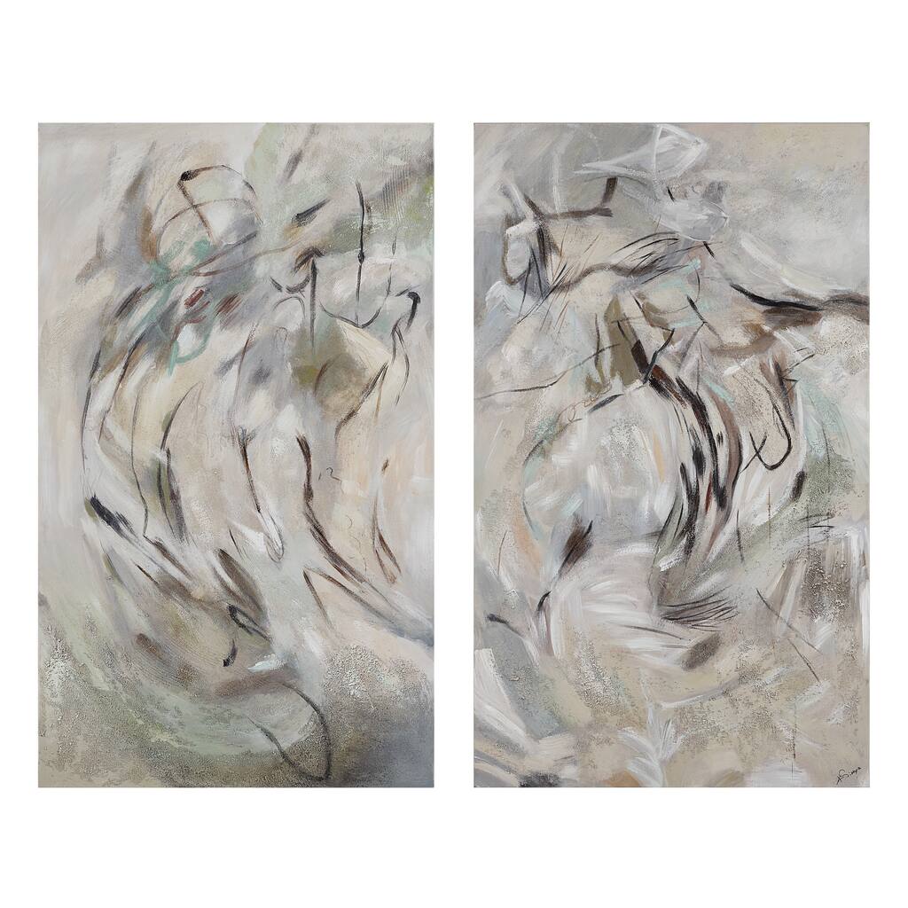 Renwil Torres 50" H x 30" W Canvas Art, (2 Piece Set) - Multi-Color