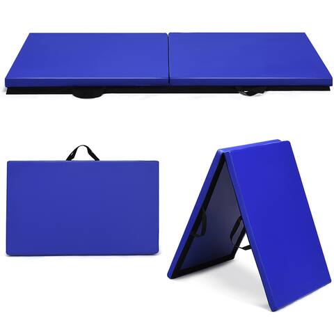 Costway 6'x2' Yoga Mat Folding Exercise Aerobics Stretch Gymnastic