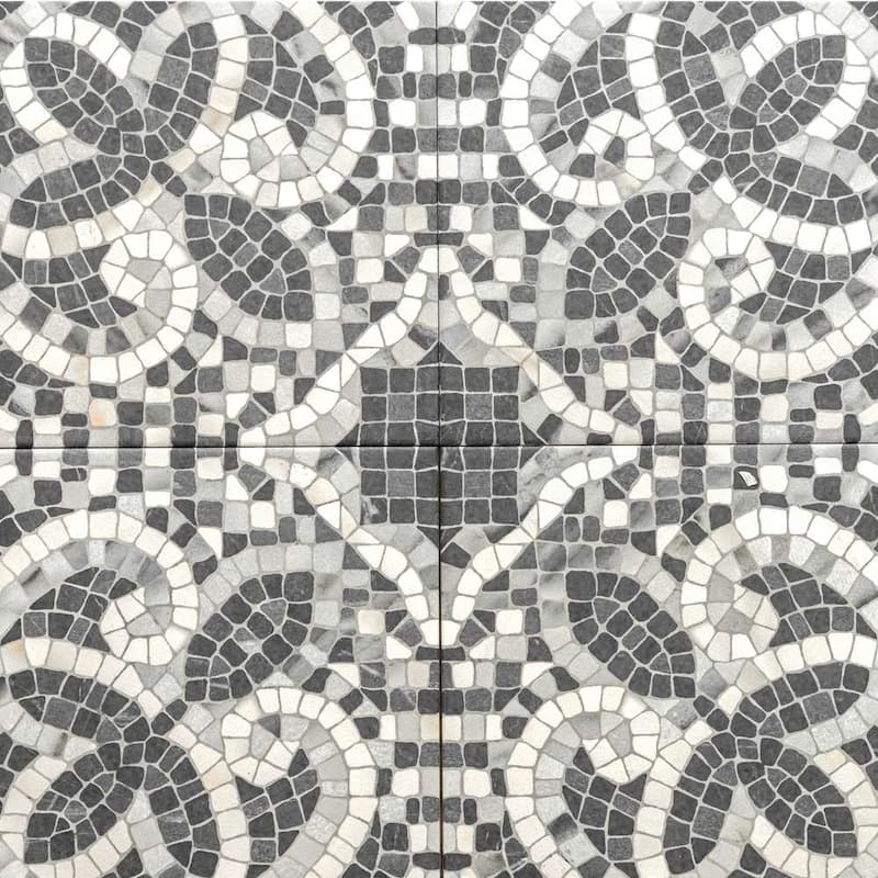Roman Road 8x8 Matte Porcelain Encaustic Tile - Floor, Wall, Backsplash