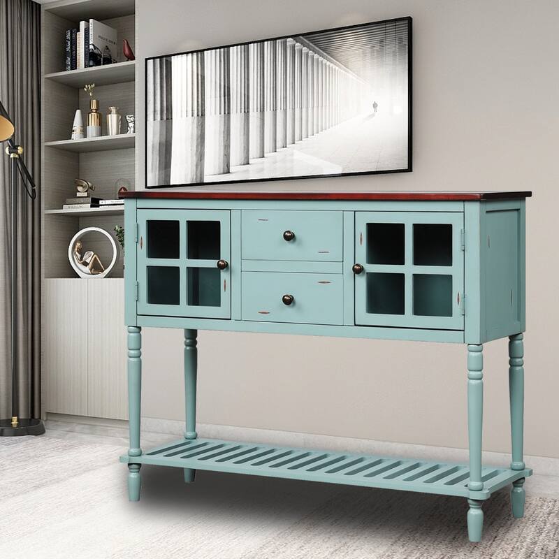 Sideboard Console Table with Bottom Shelf