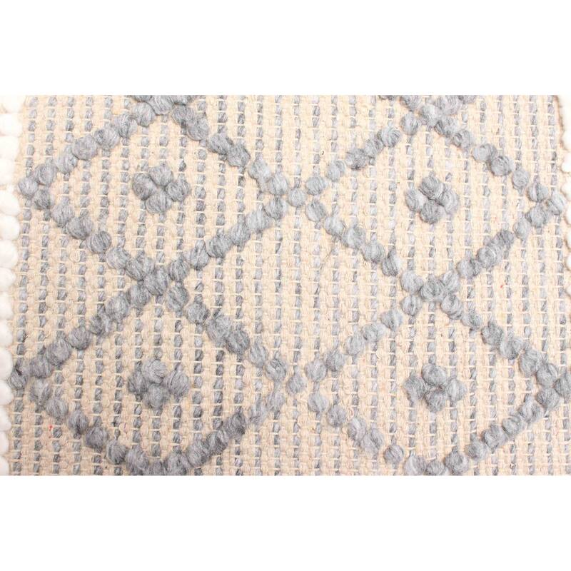 ECARPETGALLERY Braid weave Sienna Tan Wool Rug - 5'1 x 7'6