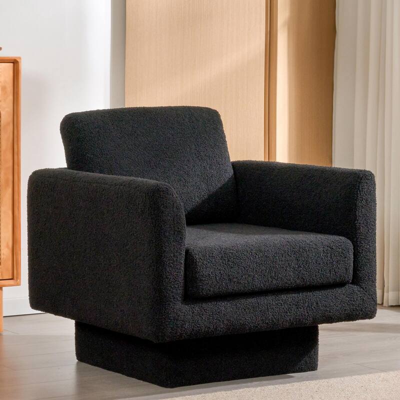 Luxurious Teddy Velvet Swivel Chair for Ultimate Comfort and Style