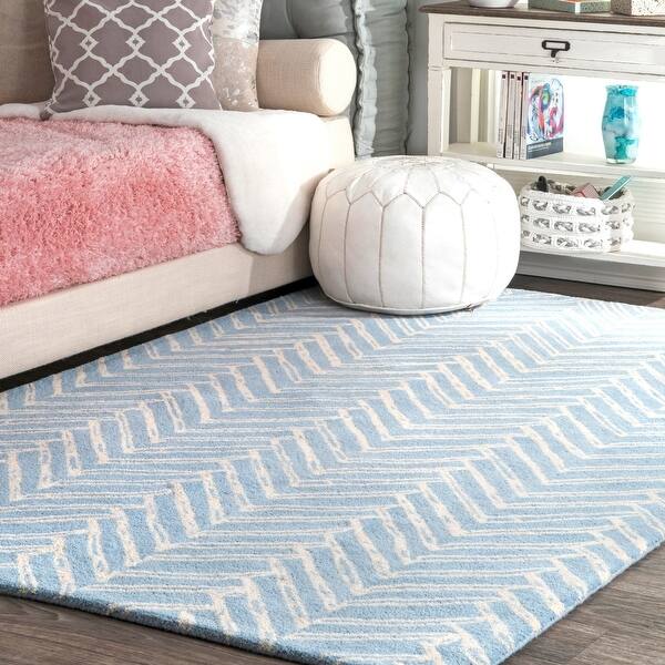 Shop Nuloom Handmade Chevron Wool Area Rug On Sale Overstock 8560903
