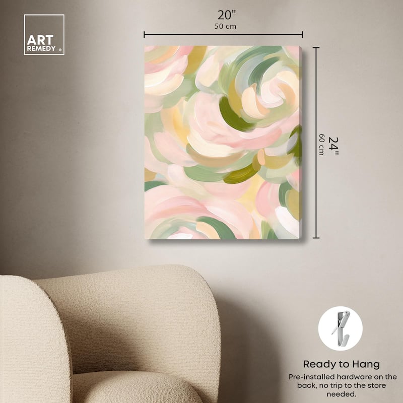 Brushstroke I Canvas by Art Remedy, Gallery Wrapped