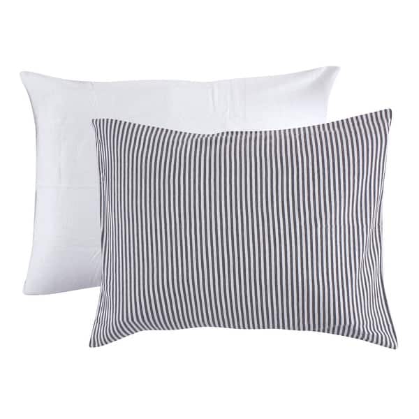 slide 1 of 1, Touched by Nature Baby Organic Cotton Toddler Pillowcase, White Heather Charcoal, One Size - White Heather Charcoal White Heather Charcoal - One Size