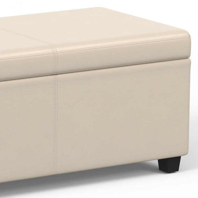 WYNDENHALL Franklin 54 inch Wide Contemporary Rectangle Storage Ottoman