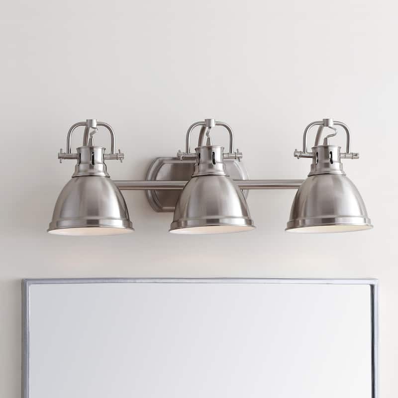 SAFAVIEH Lighting Aigerim 3-Light Led Bathroom Sconce - 24.3"x7.5"x8.5" - 24Wx8Dx9H