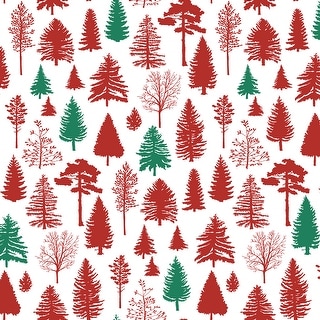 NextWall Winter Forest Christmas Peel and Stick Wallpaper