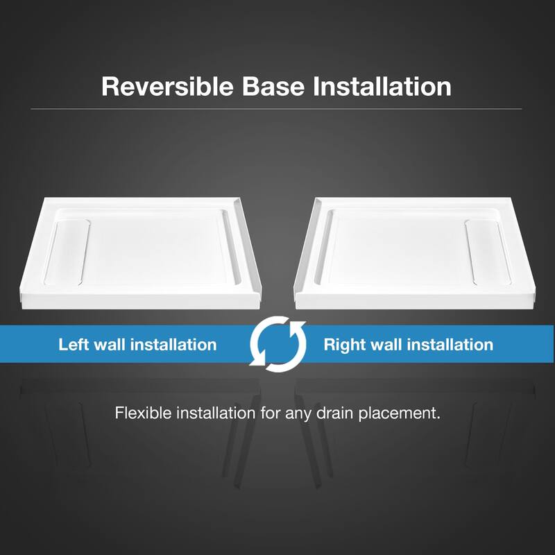 Ove Decors 15SBR-ERIK36 Erika 36" x 32" Rectangular Shower Base with