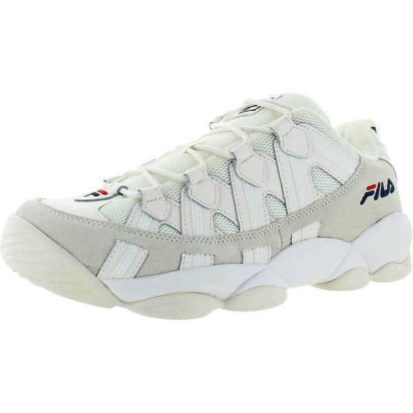 Shop Fila Mens Spaghetti Low Sneakers Suede Mesh Overstock